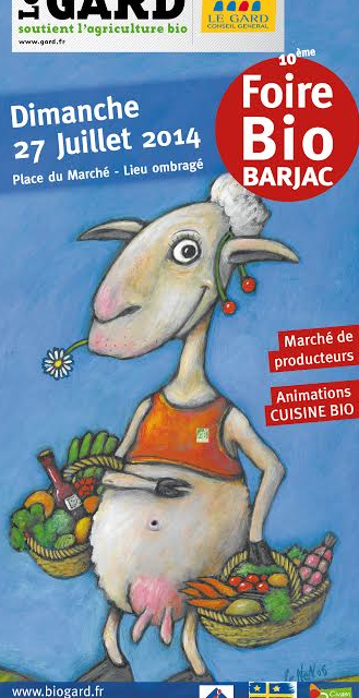 Rendez-vous à Barjac pour sa 10ème Foire Bio, le 27 juillet 2014