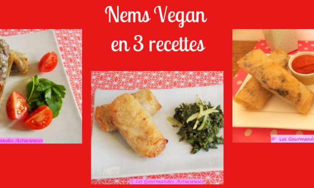 Nems Vegan en 3 recettes (Recettes à la Une !)